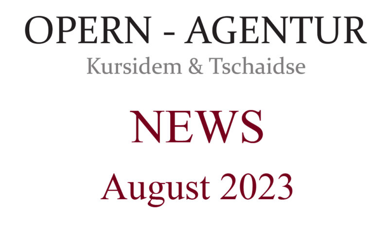 NEWS August 2023 opernagentur